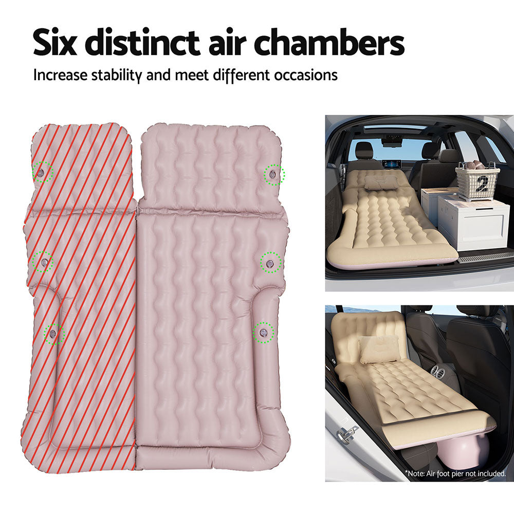 Weisshorn Car Mattress 175x130 Inflatable SUV Back Seat Camping Bed Beige Tristar Online