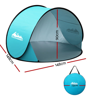 Weisshorn Pop Up Beach Tent Camping Portable Sun Shade Shelter Fishing Tristar Online