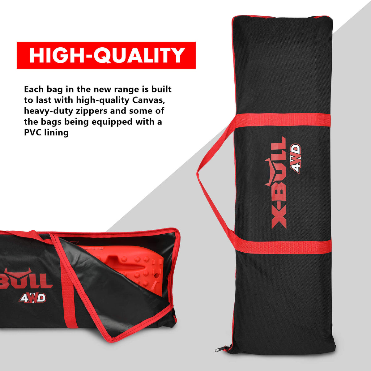 X-BULL Recovery tracks Carry Bag 4x4 Extraction Tred Bag Black Tristar Online