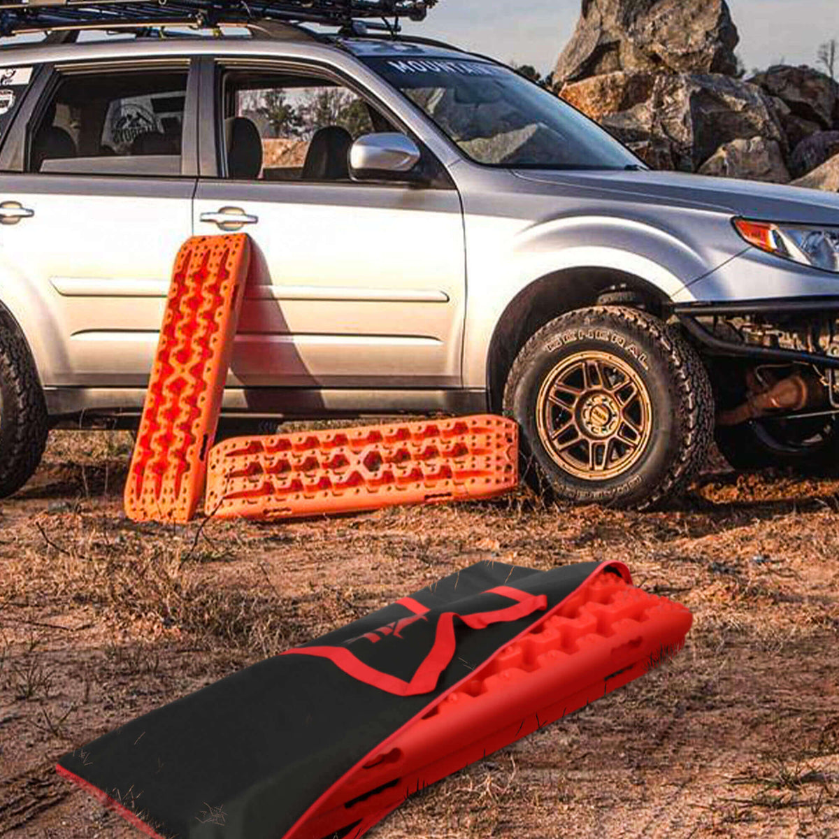 X-BULL Recovery tracks Carry Bag 4x4 Extraction Tred Bag Black Tristar Online