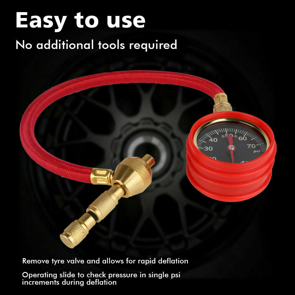 X-BULL Tyre Deflator Tire Air Deflators Rapid With Pressure Gauge Valve Tool 4WD Tristar Online