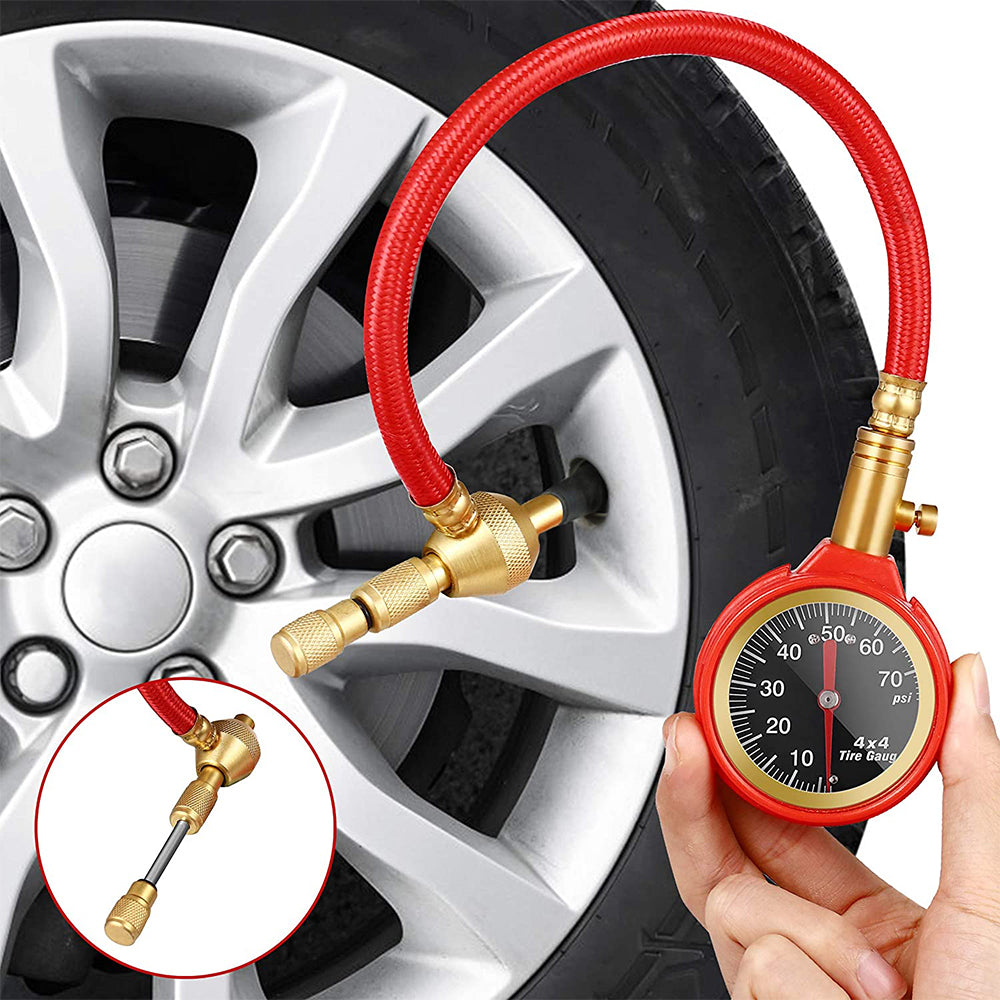 X-BULL Tyre Deflators Tire Automatic 4WD Pressure Gauge 4 Brass Deflator Tristar Online