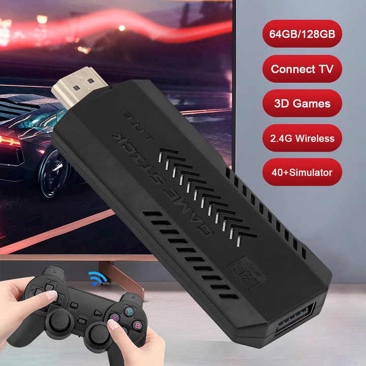 X2 Game Stick 4K GD10 Plus YE Retro Video Gaming Console HD 64GB 30000 Mini Classic Gaming Console - Open Never Used Tristar
