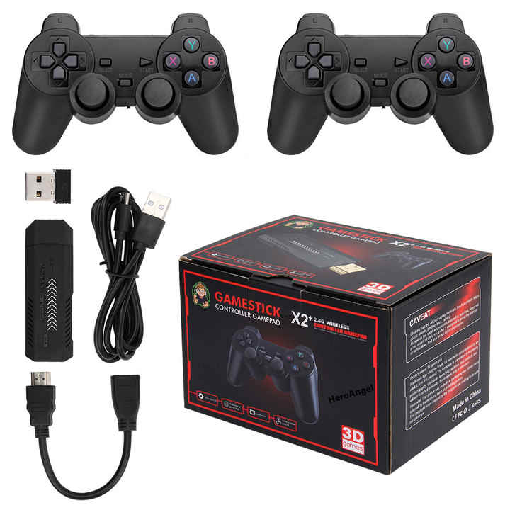 X2 Game Stick 4K GD10 Plus YE Retro Video Gaming Console HD 64GB 30000 Mini Classic Gaming Console - Open Never Used Tristar
